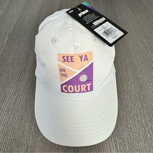 Prince Tennis Girls Youth Graphic Cap White See Ya on the Court Adjustable Hat
